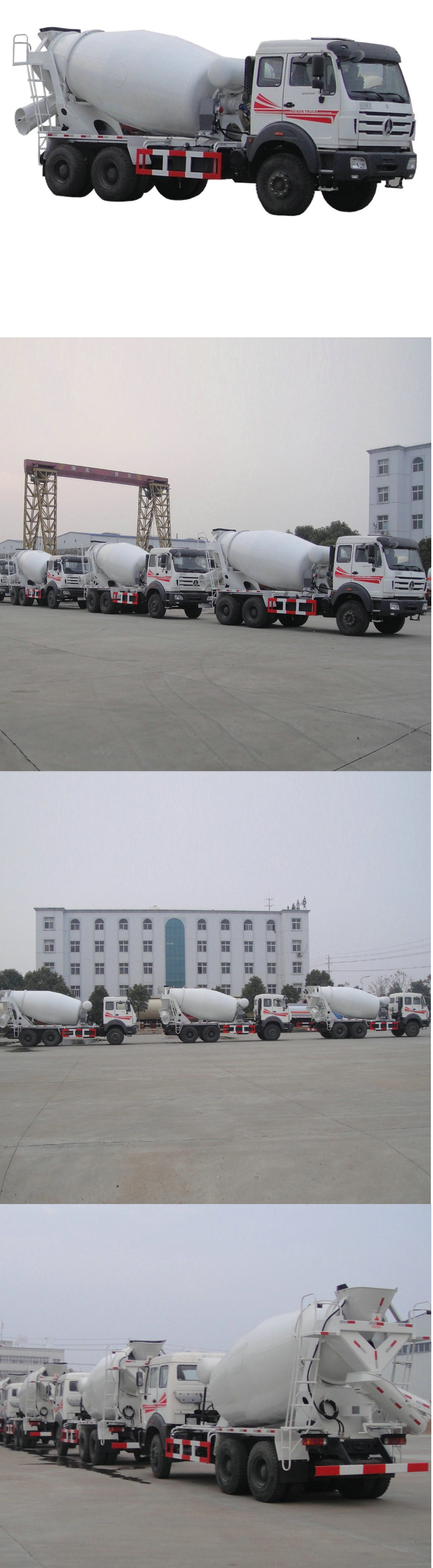 2534 / 2634 Ng80 Beiben Concrete Mixer Truck (with 8m3-12m3 Mixer Drum Right Hand Drive or left hand drive)