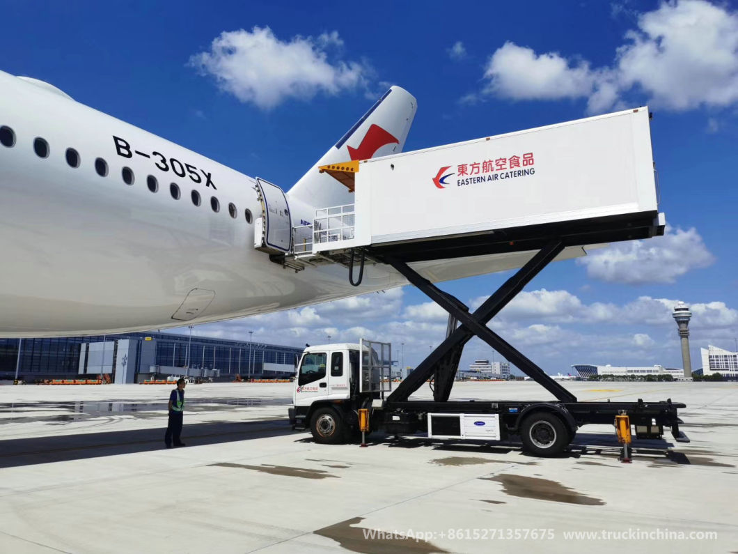I. Suzu Aviation Airline Catering Truck (Scissors Food Truck 5000X2000X2245mm Refrigerated Van)