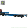 Customizing 60t Lowboy 3 Axles Air Suspension Plateform Semi Trailer 