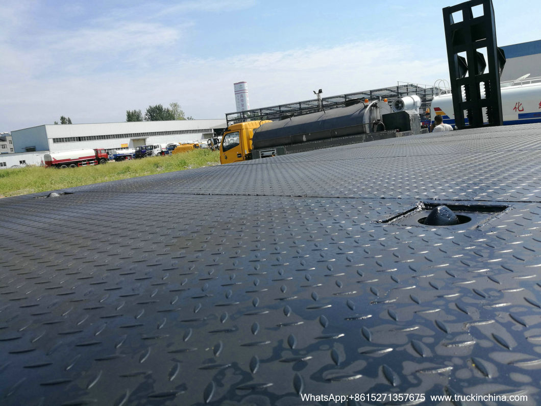 4 Axle 2 Line Low Bed Trailer Payload 80tons