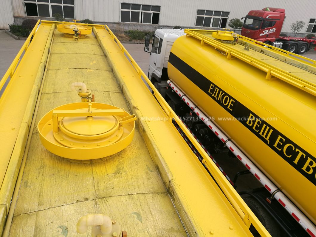 Dongfeng Chemical Acid Liquid Trucks 28t HCl Acid Tanker 12 Wheels (For Chemical Acid Liquid, Drink Water, Carbon Steel Lined PE Tank with Acid Chemical Pump)