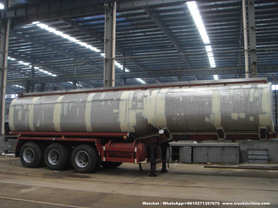 Heavy Duty Stainless Steel Tanker Semi Trailer 60000L for Food Oil, Ethanol, Liquor, Win (40-60T Polished Stainless Tanker)