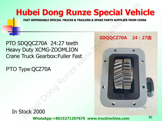 Qcz70A Crane Truck Power Take-off Pto (6J85T Gearbox Transmission ZOOMLION X. CMG Crane Part Assembly G7824)