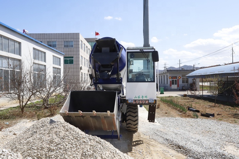 Self Loading Concrete Mixer 4m3 with Cab Rotating 180-270d and Air Conditioning (Electronic Sensors, Automatic weighing scale) EXW Wholesale Price List