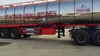 3 Axles Insulated Hot Bitumen Tanker Trailer 45cbm (Liquid Asphalt Tank Semitrailer) with Two Burner Heater Insulation Layer Rock Wool Puf 80mm Stainless Steel