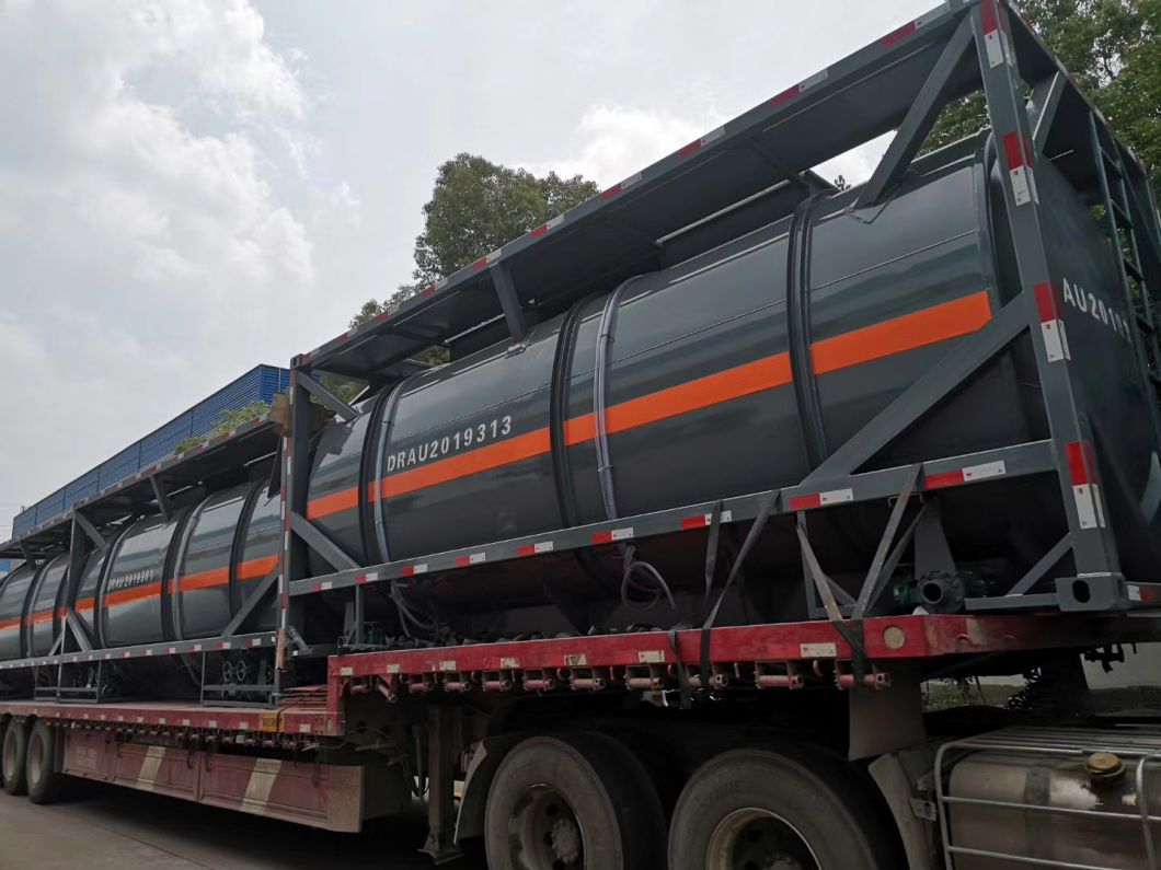 3 Axles Acid Tank Trailer for Sodium Hypochlorite Transport 29cbm Bleach