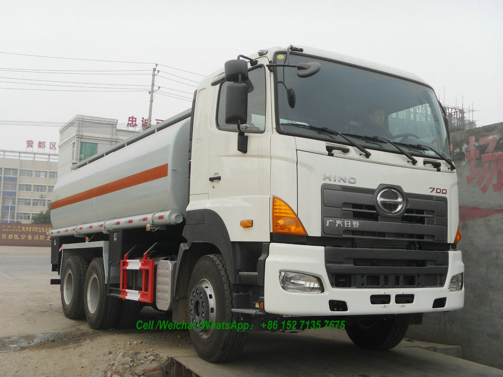 Hino 700 6X4 Tanker Truck 350HP 15000~16000L (For Chemical Acid Liquid, Drink Water, Oil, Carbon Steel / Stainless Steel, Lined PE Tank)