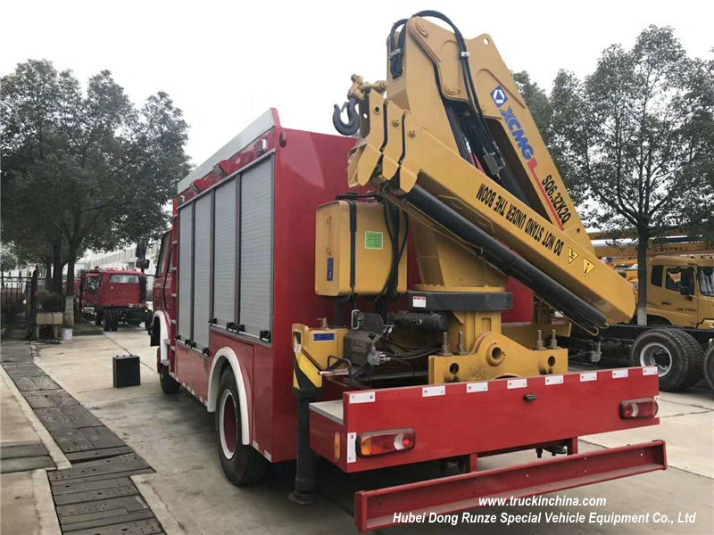 Emergency Rescue Fire vehicle Truck Mounted with Crane (6.3t LHD/Rhd 4X4 off Road Optional)