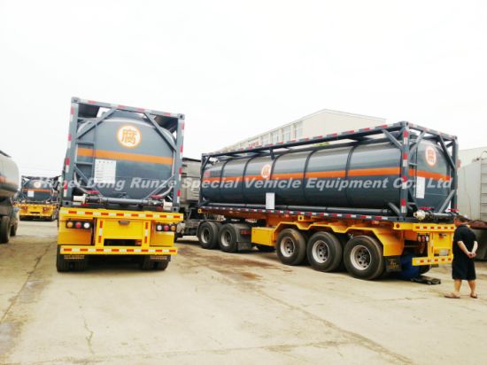 Naoh ISO Tank Lined LLDPE (20FT 21000 Liter, 40FT 40000 Liter) Hydrogen Peroxide 30% Hydrofluoric Acid 48% Storage and Road Transport