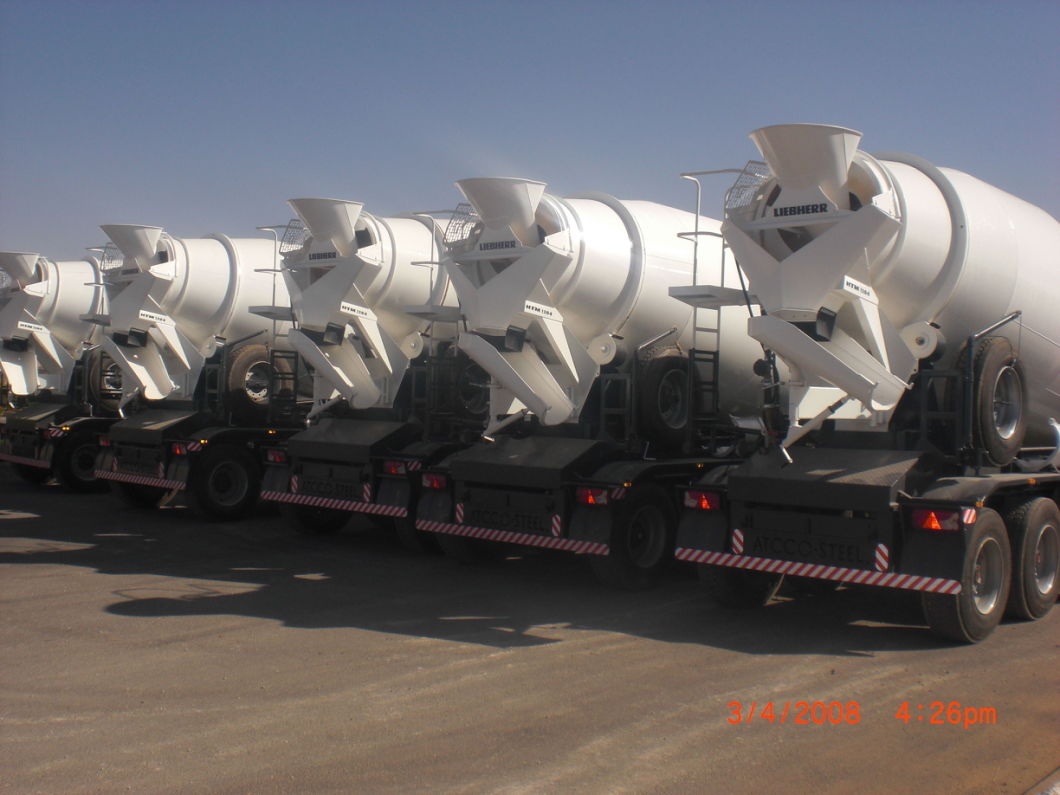 Transit Mixer Tank 10m3-12m3 Concrete Mixer Trailer (2 axles / 3 axles Concrete Mixer Drum Semi-Trailer)