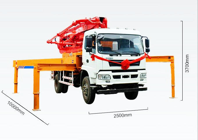 King Run Intelligent Remote Control Concrete Pump Truck Boom 27m-28m-30m-34m