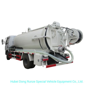 Combined Sewer Vacuum Jetting Truck 6m3 Tanker LHD or Rhd