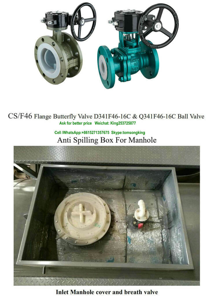 Acid Tanker Trailer for Road Transport (Hydrogen Fluoride) Hydrofluoric Acid Hf 48%