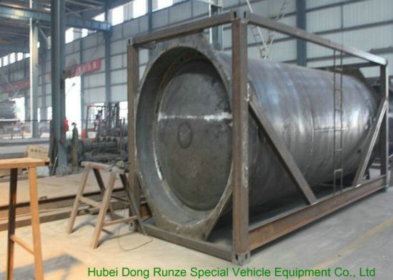 316 Stainless Steel ISO Tank Container 20 FT for Hazardous Liquids Road Transport