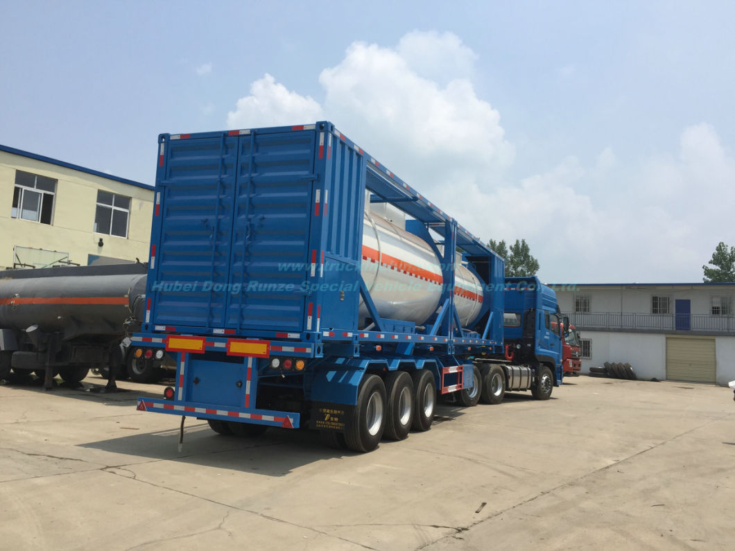 20FT Tank Container for Fuel, Crude Oil, Diesel 20, 000 Liters Mounted with Pump Skid Portable Gas Gasoline, Kerosene, Jet Oil Filling Staion