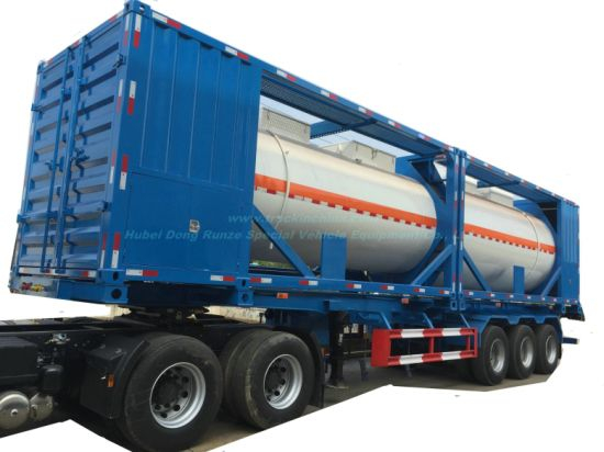 20FT Tank Container for Fuel, Crude Oil, Diesel 20, 000 Liters Mounted with Pump Skid Portable Gas Gasoline, Kerosene, Jet Oil Filling Staion