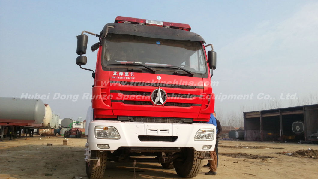 Beiben 3138 8X4 Water Foam Fire Truck, Water Tank 9000L, Foam Tank 2660L Optional All Wheel Drive Offroad 8X8 LHD. Rhd)