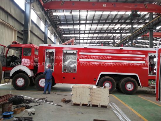 Beiben 3138 8X4 Water Foam Fire Truck, Water Tank 9000L, Foam Tank 2660L Optional All Wheel Drive Offroad 8X8 LHD. Rhd)