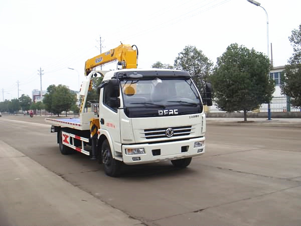 Wrecker Truck Mounted with Crane for Road Recovery Sevice Tow 5 Ton