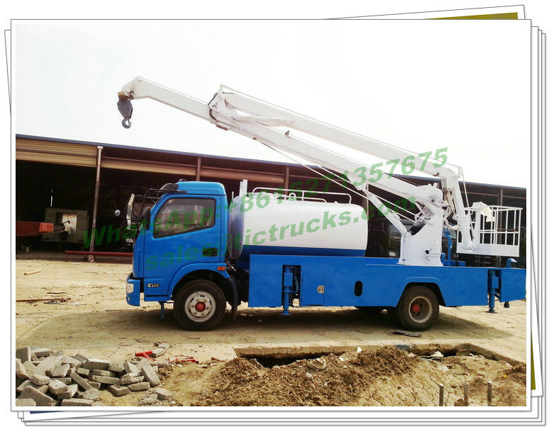 Dongfeng 16m Telescopic Aerial Platform Truck Fully Hydraulically Operate 3 Boom Option 4X2.4X4 LHD. Rhd
