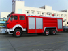 Double Cabin Beiben Fire Truck Water Foam Fire Fighting Truck off Road 6X4 - 6X6 Awd Fire Tender Fire Pumper (9000Liter Water 1800Liter Foam Tank) for Sale