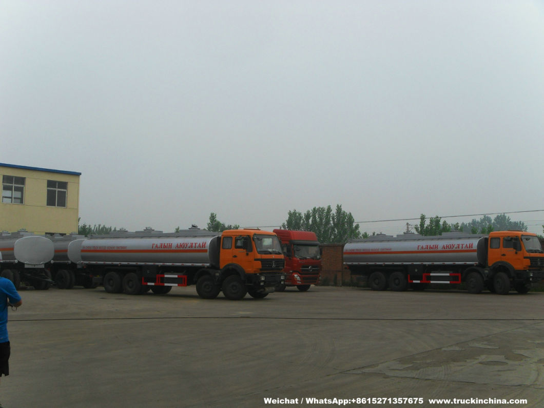 North Benz Tanker 33000 Liters Fuel Oil Tank Truck (8X4 Mobile Refueling Tanker)