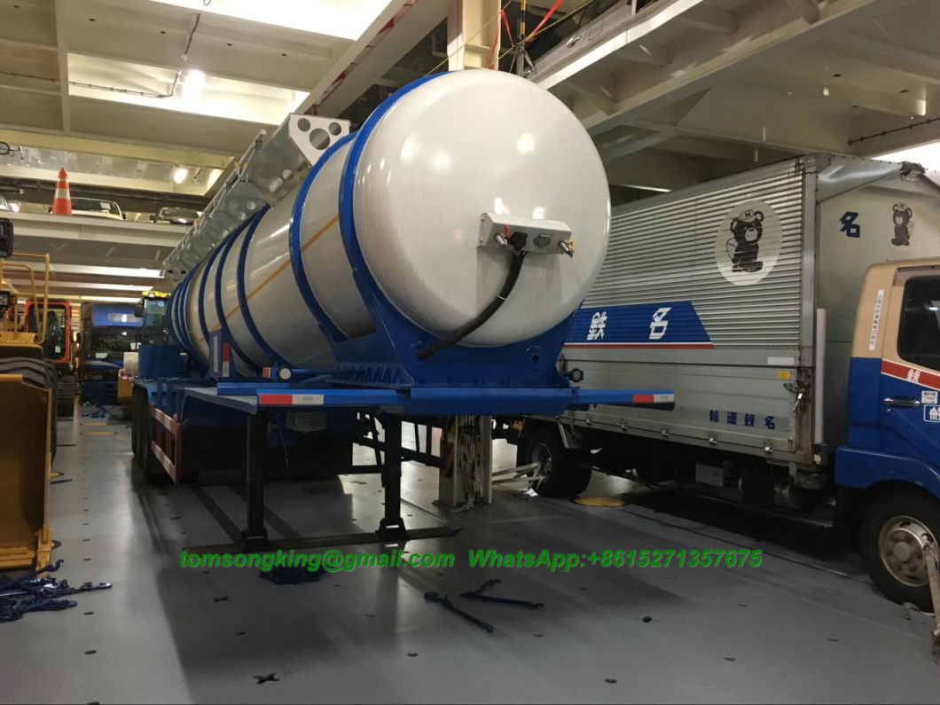 Sulfuric Acid Tanker V Shape Tank 22, 000liters Loading 99.8% H2so4 Transport 40 Ton