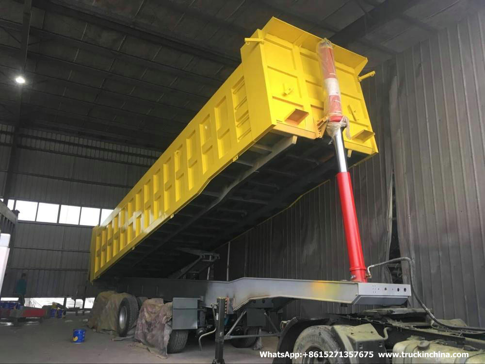 5 Axles Tipper Trailer for 90 Ton Mangenese and Bauxite Ores Transport