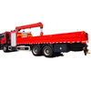 Sitrak Cargo Truck Mounted with 6.3ton Telescopic Hydraulic Crane Rescue Towing Winch Air compressor
