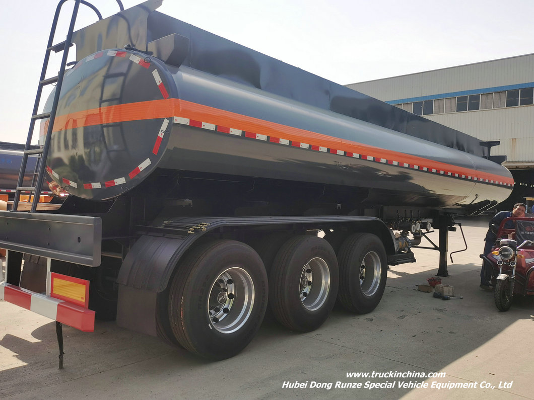 PE Lined Sulfuric Acid Tank Trailer (16)