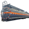 18MT Hydrochloric Acid Chemical / Acid Tanker Trucks Body Elliptical Tank For Sale PE Lined 16mm 