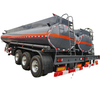 PE Liner 16mm Hydrochloric Acid Tank Trailer 4 Compartments Mounted with PTFE Lined Acid Pump