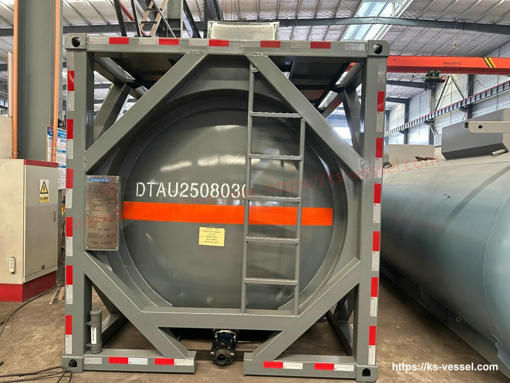 T7 T8 ISO Tank for UN2014 H2O2 HYDROGEN PEROXIDE ( KOH POTASSIUM HYDROXIDE) (96)