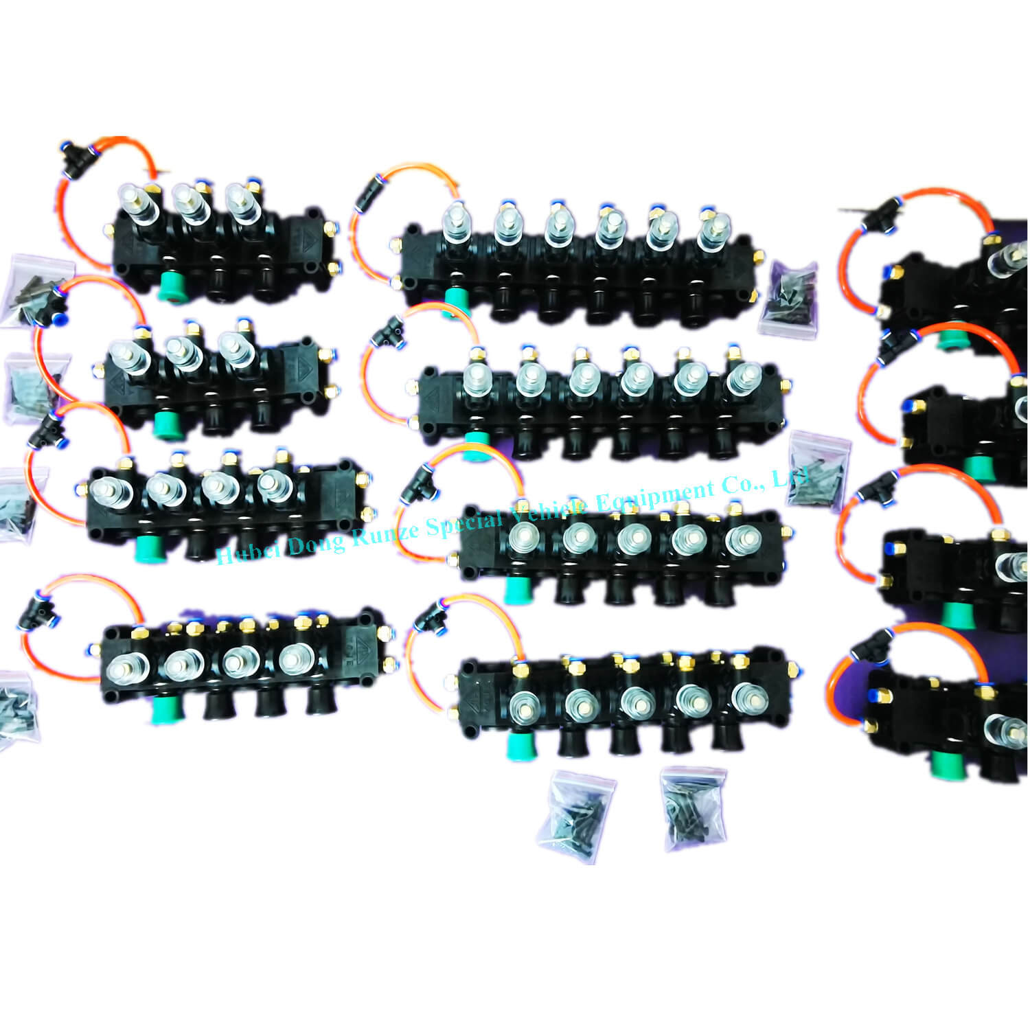  Pneumatic Control Block Plastic Switch 7 compartments Fuel Tanker Block Valves6 Fuel Tanker Plastic Pneumatic Control Block Valves Switch 7 compartments 