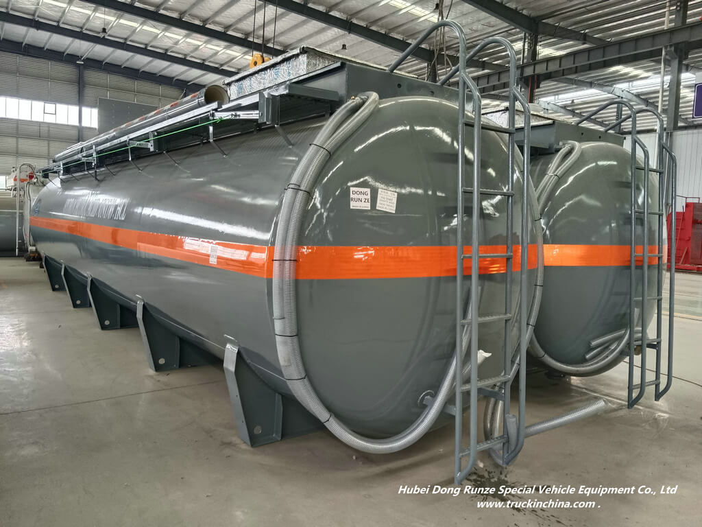 Polyethylene Lined Steel Tanks for HCL Acid storage transport (8)