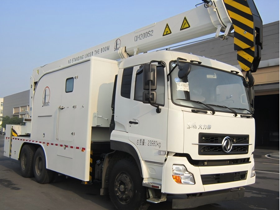 Dongfeng Mast Derrick Test Truck Mounted Crane Slickline 7000m