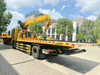 King Run Tilt Tray Rollback Flatbed Tow Truck with 8ton Recovery Hydraulic Winch 8ton Crane 