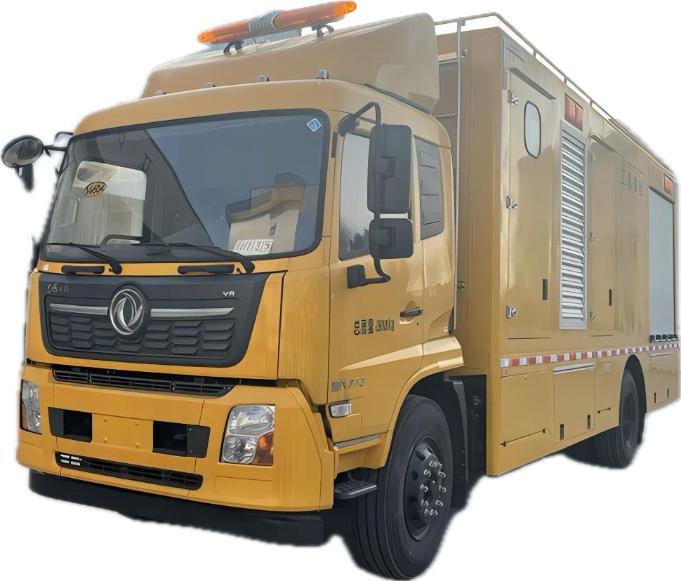 King Run Mobile Drainage Rescue Pump Truck with 300KW Generator 8 Set Stainless Drainage pump 