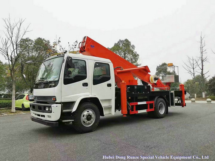 ISUZU Aerial Platform bucket Truck for manlift (8)