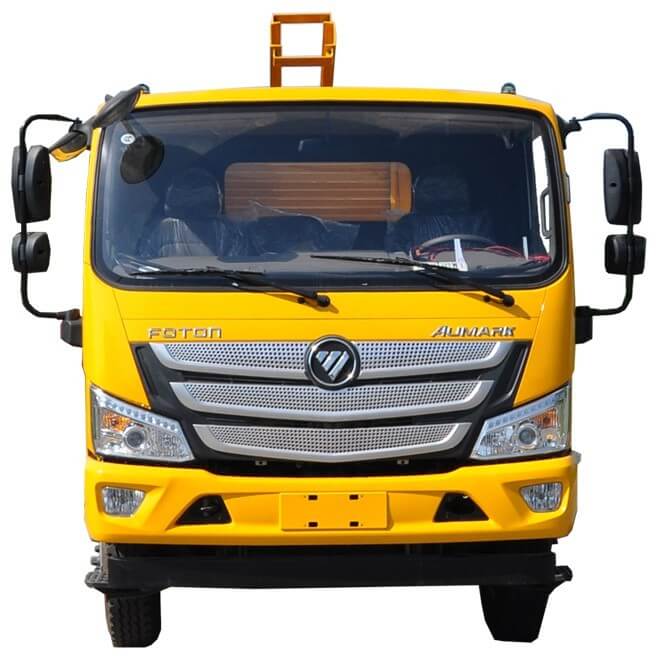 Customize FOTON Guardrail Post Driving Maintenance Truck with Drilling Device Screw Air Compressor And Hydraulic Pile Hammer 