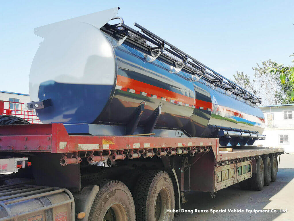 PE lining acid tank trailer for Hydrochloric Acid HCl Sulphuric Acid (11)