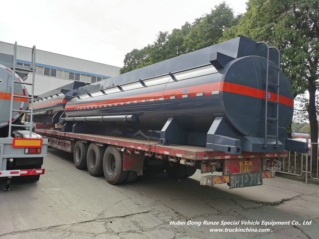  LDPE Liner Steel Acid Tank Container 24m3 ( for 10m Container Trailer Mounted Without Frame) Q235B+PE