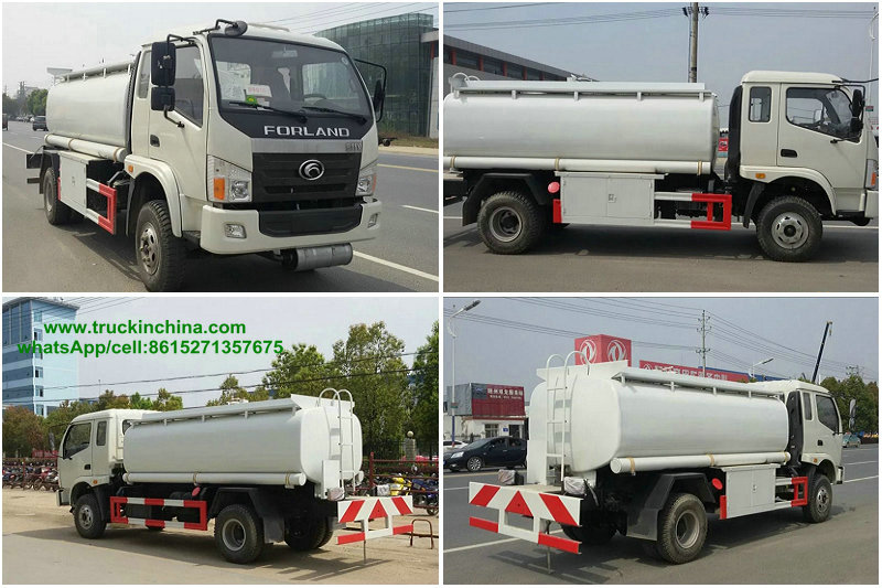 Forland 4x2 Fuel Transport Truck Tank volume 8000L for Sale