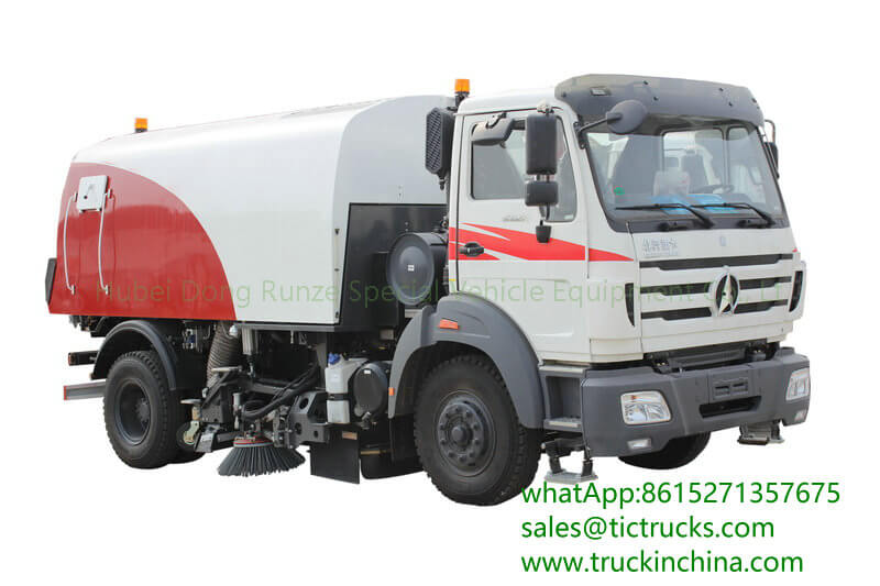 Beiben 8 CBM road sweeper truck water tank 1750 L