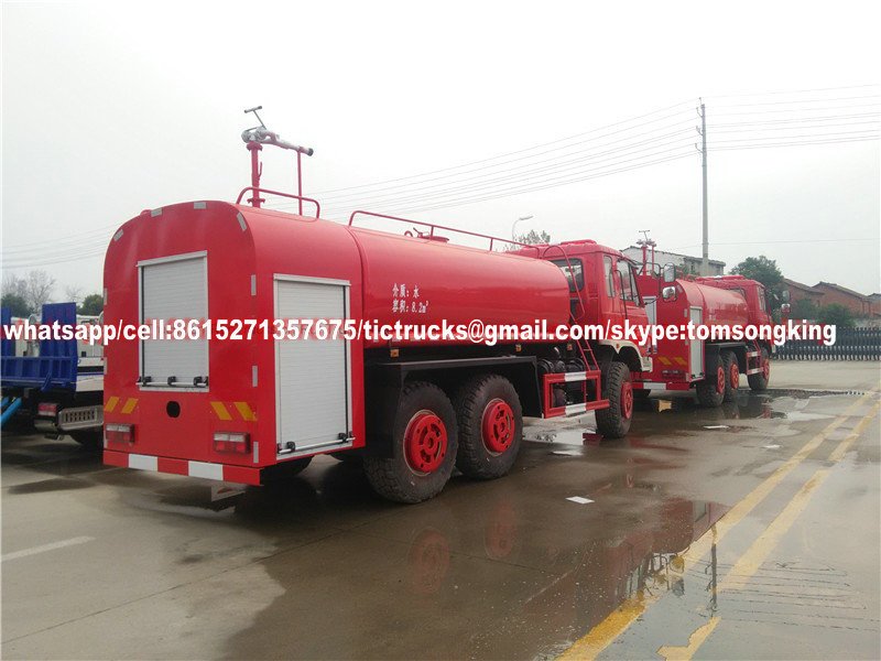 All wheel drive water fire fighting truck 6x6 Customizing