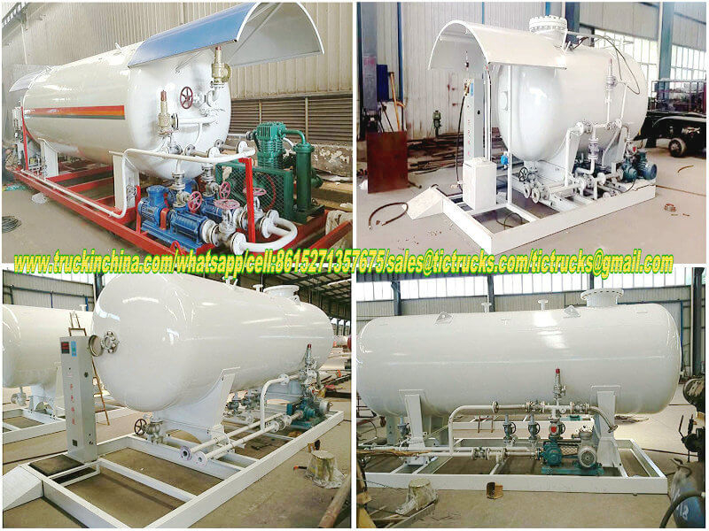 2.5ton LPG skid-mounted filling station 5cbm LPG Tank for sale