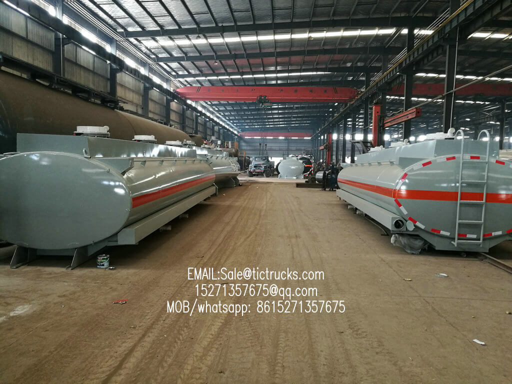 Hydrochloric acid tank, Sodium hypochlorite Tank body for lorry truck mounted to Vietnam