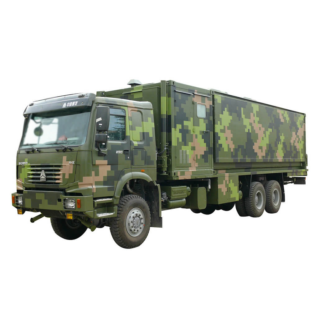 Logistic Support Special Vehicle HOWO Offroad AWD Mobile Kitchen Customizing 
