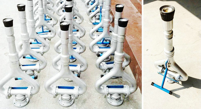 High Pressure Sprinkler Nozzle with High Pressure Water Cannon Stainless Steel / Aluminium