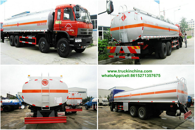 DRZ5290GYYE Dongfeng 8x4 Aluminium Fuel Tanker Capacity 30000L for sale